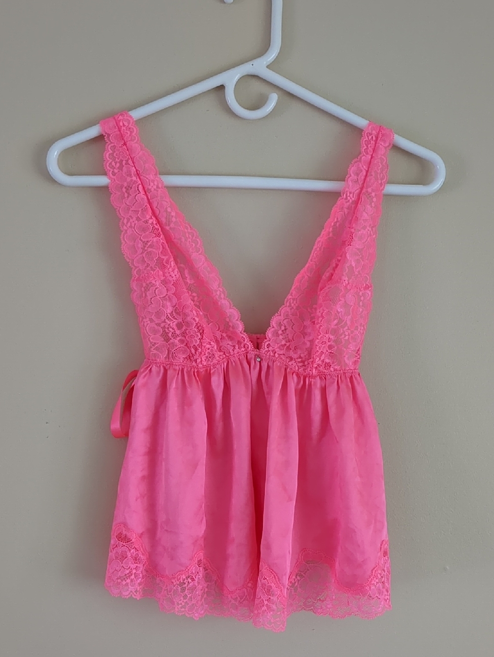 Small Victoria's Secret Pink Lace Lingerie Top